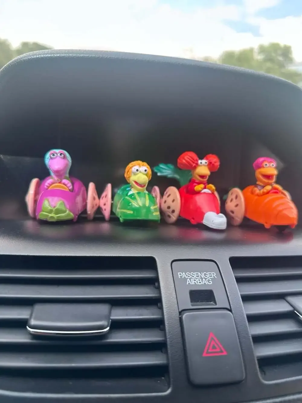 Vintage 1988 McDonald's Fraggle Rock Vegetable Cars Set of 4 Happy Meal Toys